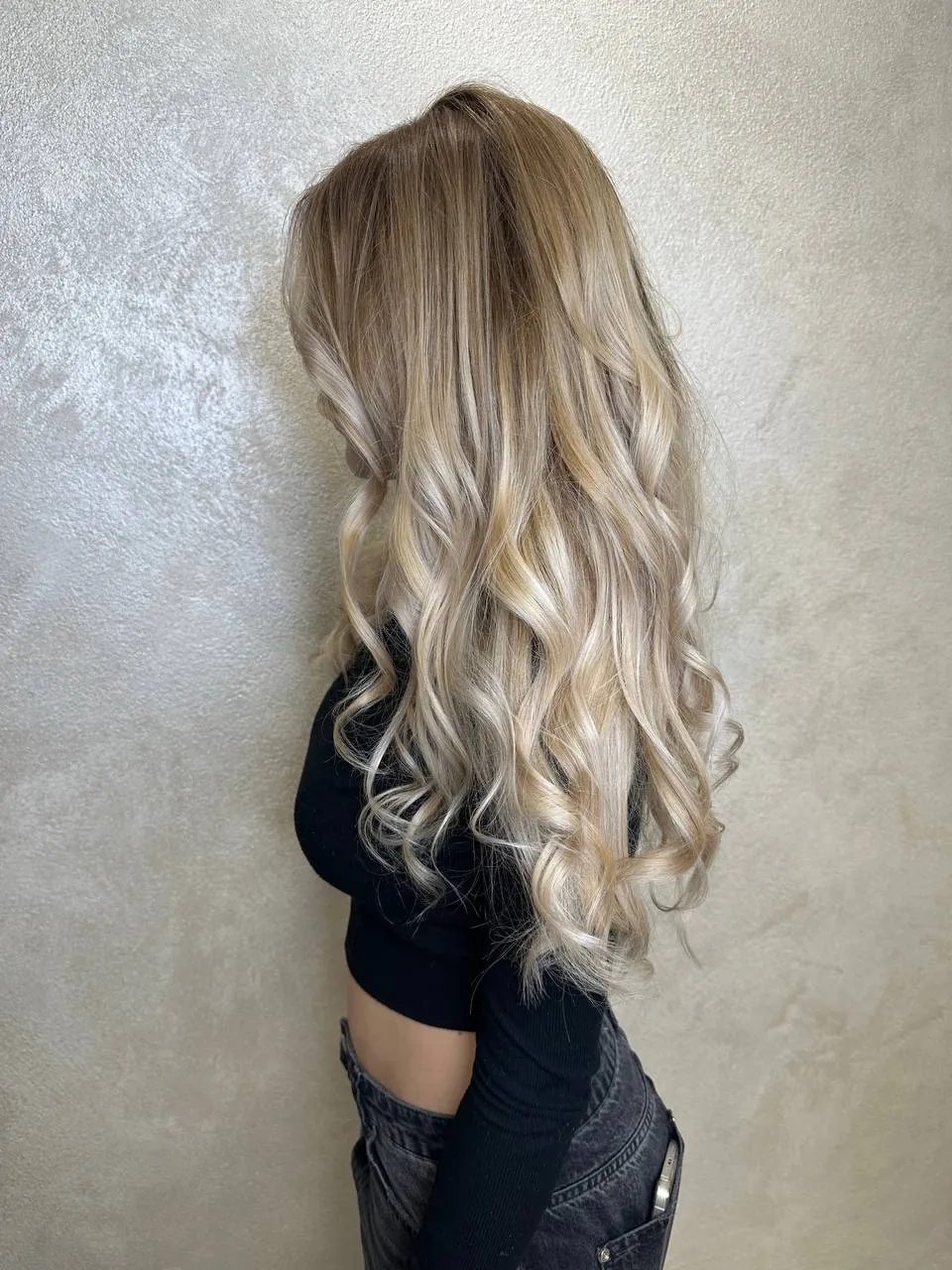 Blond ombré s měkkým přechodem
